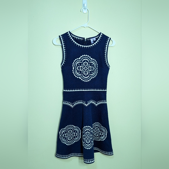 Blue embroidered dress - Picture 1 of 2